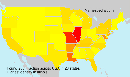 Surname Fraction in USA Surname Fraction in USA