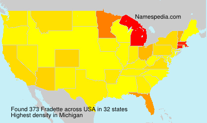 Surname Fradette in USA Surname Fradette in USA