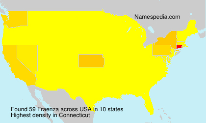 Surname Fraenza in USA Surname Fraenza in USA