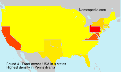 Surname Fraer in USA Surname Fraer in USA