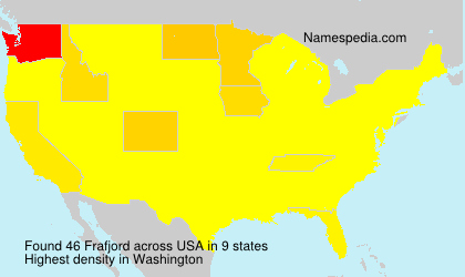 Surname Frafjord in USA Surname Frafjord in USA