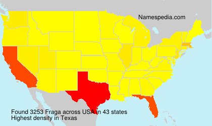 Surname Fraga in USA Surname Fraga in USA