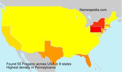 Surname Fragano in USA Surname Fragano in USA