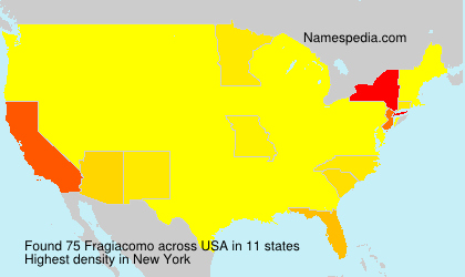 Surname Fragiacomo in USA Surname Fragiacomo in USA