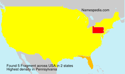 Surname Fragment in USA Surname Fragment in USA