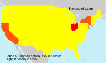 Surname Fragoulis in USA Surname Fragoulis in USA