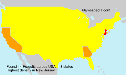 Surname Fragulis in USA Surname Fragulis in USA