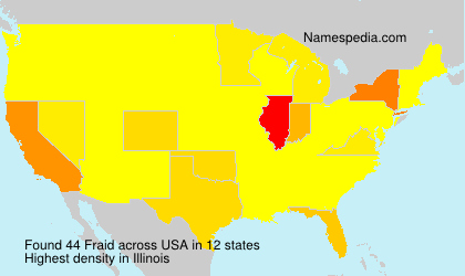 Surname Fraid in USA Surname Fraid in USA