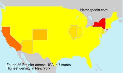 Surname Frainier in USA Surname Frainier in USA