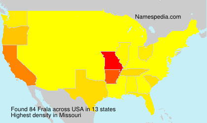 Surname Frala in USA Surname Frala in USA