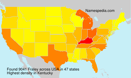 Surname Fraley in USA Surname Fraley in USA