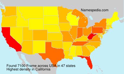 Surname Frame in USA Surname Frame in USA