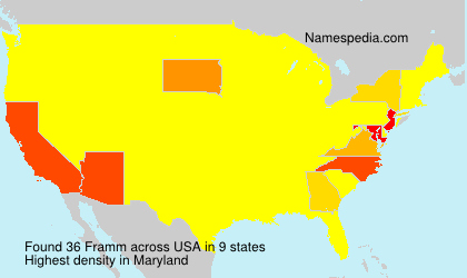 Surname Framm in USA Surname Framm in USA