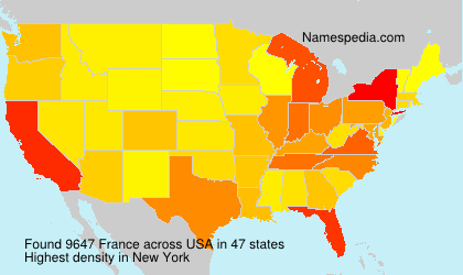 Surname France in USA Surname France in USA