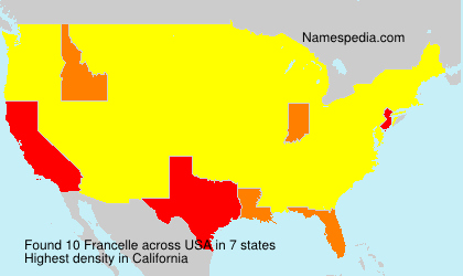 Surname Francelle in USA Surname Francelle in USA