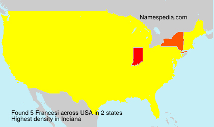 Surname Francesi in USA Surname Francesi in USA