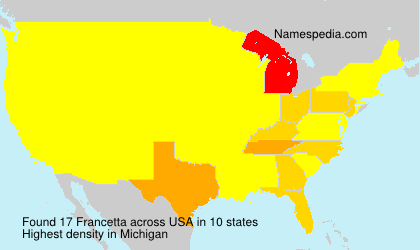 Surname Francetta in USA