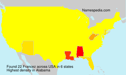 Surname Francez in USA Surname Francez in USA