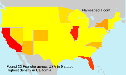 Surname Franche in USA Surname Franche in USA