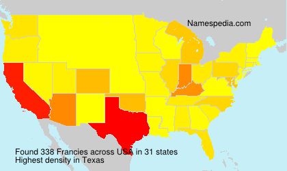 Surname Francies in USA Surname Francies in USA