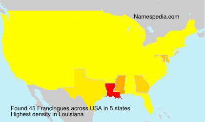 Surname Francingues in USA Surname Francingues in USA