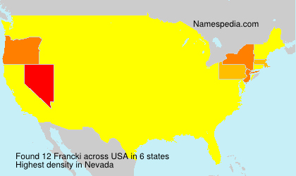 Surname Francki in USA Surname Francki in USA