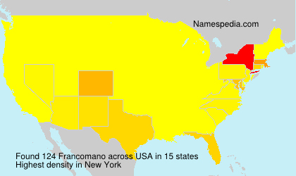 Surname Francomano in USA Surname Francomano in USA