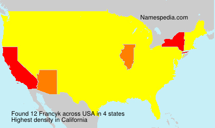 Surname Francyk in USA Surname Francyk in USA