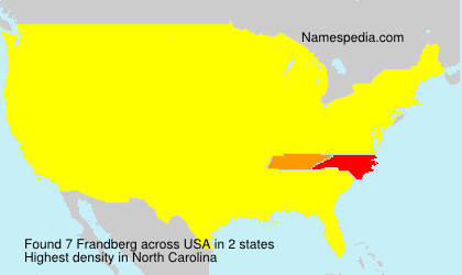 Surname Frandberg in USA Surname Frandberg in USA