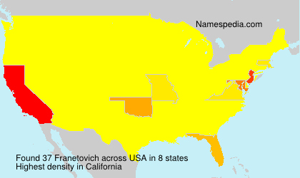 Surname Franetovich in USA Surname Franetovich in USA