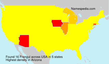 Surname Frangul in USA Surname Frangul in USA