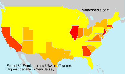 Surname Franic in USA Surname Franic in USA