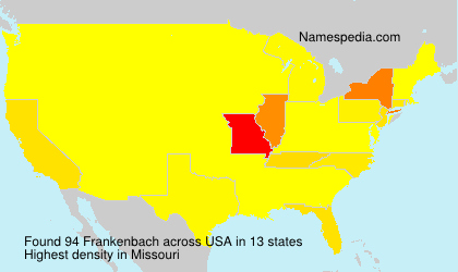Surname Frankenbach in USA Surname Frankenbach in USA