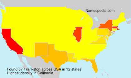 Surname Frankston in USA Surname Frankston in USA