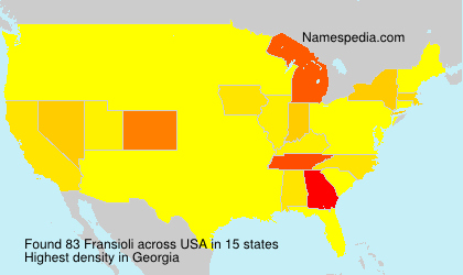 Surname Fransioli in USA Surname Fransioli in USA