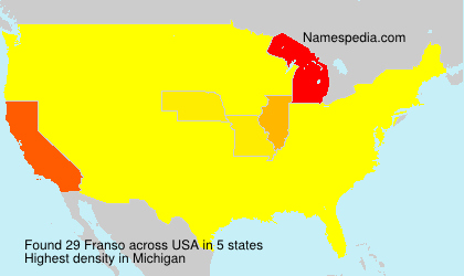 Surname Franso in USA Surname Franso in USA