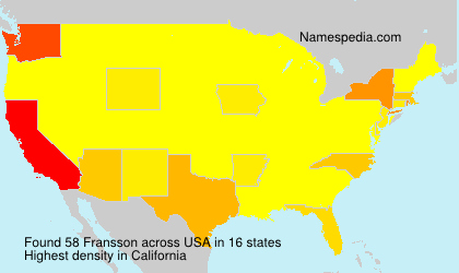 Surname Fransson in USA Surname Fransson in USA