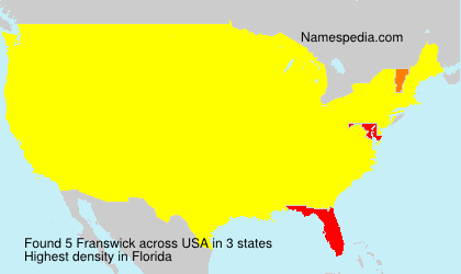 Surname Franswick in USA Surname Franswick in USA