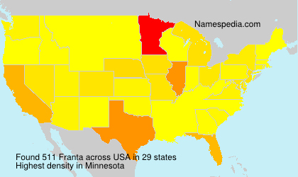 Surname Franta in USA Surname Franta in USA