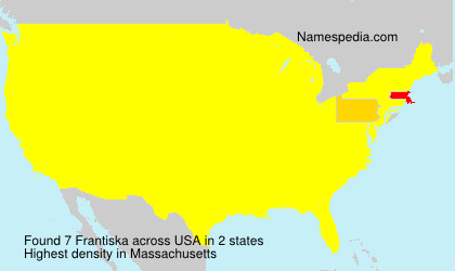 Surname Frantiska in USA Surname Frantiska in USA
