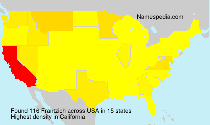 Surname Frantzich in USA Surname Frantzich in USA