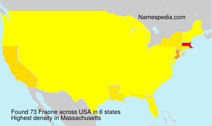 Surname Fraone in USA Surname Fraone in USA