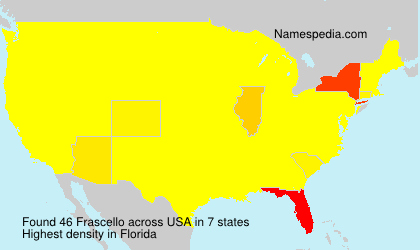 Surname Frascello in USA Surname Frascello in USA