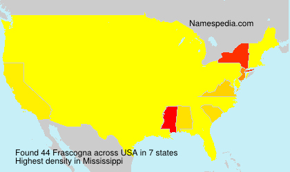 Surname Frascogna in USA Surname Frascogna in USA