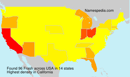 Surname Frash in USA Surname Frash in USA