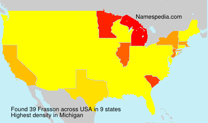 Surname Frasson in USA Surname Frasson in USA