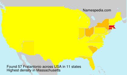 Surname Fratantonio in USA Surname Fratantonio in USA