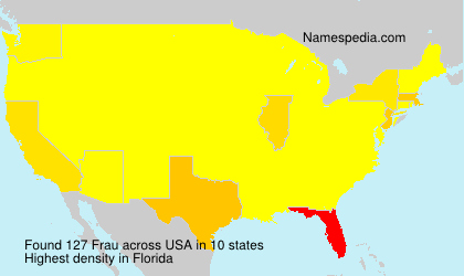 Surname Frau in USA Surname Frau in USA