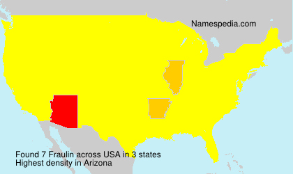 Surname Fraulin in USA
