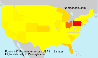 Surname Fraunfelter in USA Surname Fraunfelter in USA